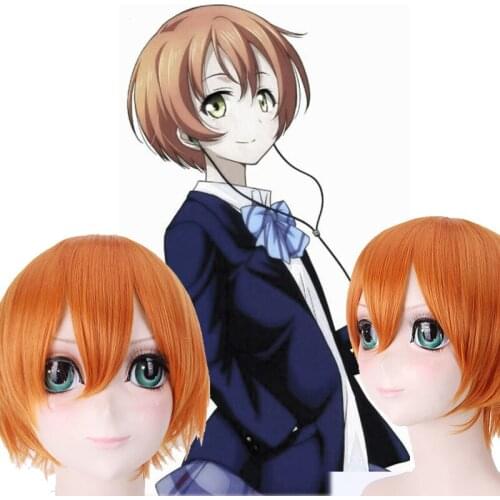 Love Live Hoshizora Rin Wig LoveLive Cosplay Props Golden Hair Role Play Wigs Comic Con Theme Party Carnival Costumes Girls Wigs