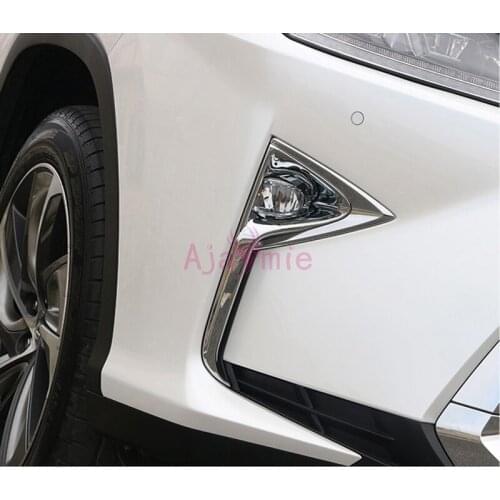 Front Reflector Fog Light Lamp Cover Sticker Decoration Moulding Trim For lexus RX 450h 350 270 350l 2016 2017 2018 Accessories