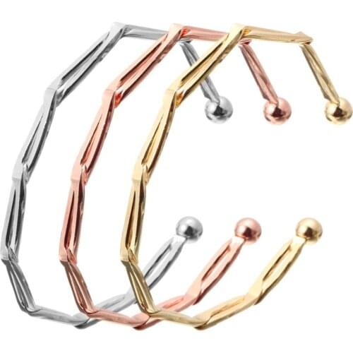 Shellhard Luxury Bracelets bangles Adjustable Twisted Cuff Bracelet For Women Open Shaped Bracelet Jewelry
