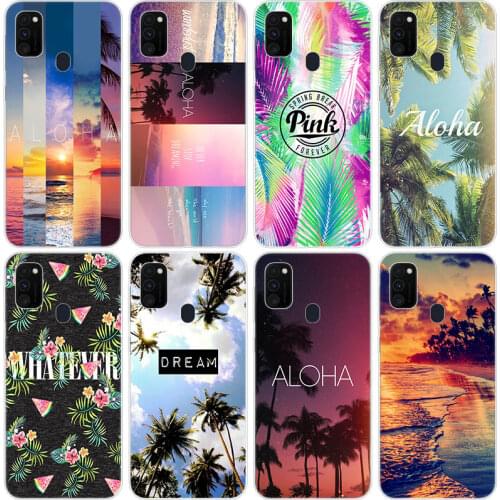 Aloha Palm Trees Case for Samsung Galaxy M11 M10S M01 M21 M31S M51 A01 J2 Core A21 A42 A6 A8 Plus J6 Plus A7 2018 Silicone Cover
