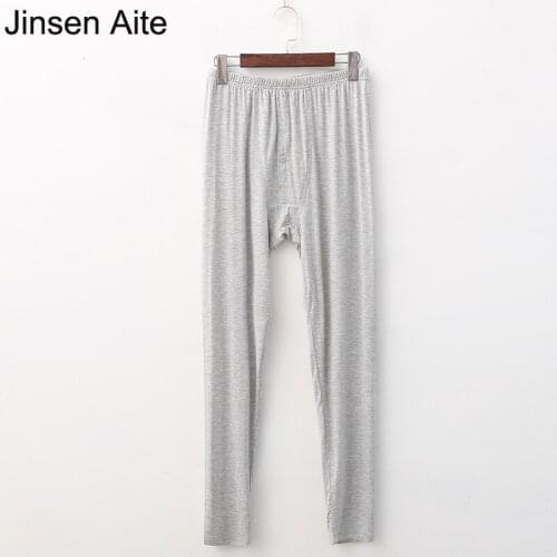 Jinsen Aite XL-5XL Plus Size Elasticity Winter Mens Underwears Modal Soft Autumn Big Oversized Thermal Underwear Bottoms JS676
