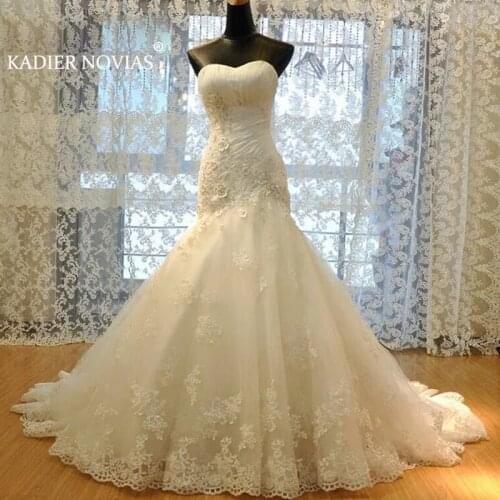 Long Vinatge Strapless Ivory Mermaid Bride Dress 2020 Lace Up Vestido De Noiva