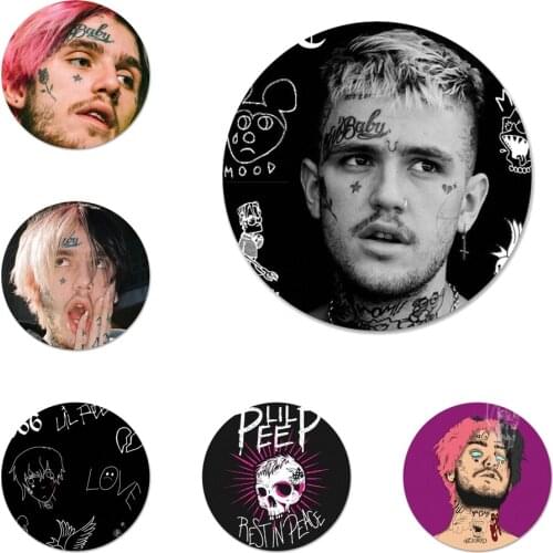 58mm P Lil Peep Rip Icons Pins Badge Decoration Brooches Metal Badges For Clothes Backpack Decoration