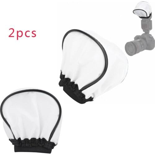 2pcs Universal Portable Lightweight Speedlite Softbox Diffuser for Camera DSLR Cam Flash Light Speed Lights Mini Softbox