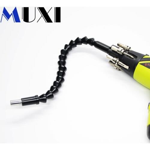 295mm Electronics Drill Black Flexible Shaft Bits Extention Screwdriver Bit Holder Connect Link