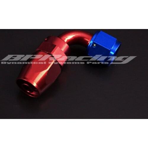 4AN AN4 90 degree Aluminum Hose End Fitting Adapter Push On Lock Hose End for Oil Fuel Hose Line