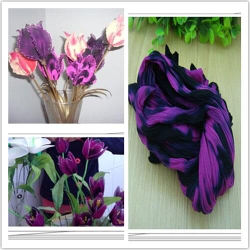54 colors mix shipping or only one color ship double color stocking flowers/nylon flower /silk flower making/ DIY flowers craft