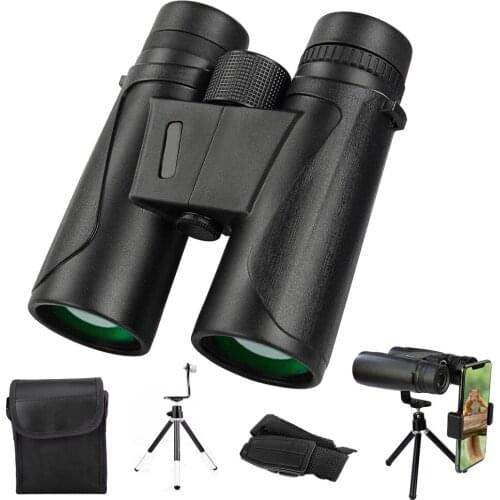 12x42 Binoculars for Adults HD Low Light Night Vision Compact Lightweight (1.05lb) Powerful BAK4 Prism FMC Lens Waterproof