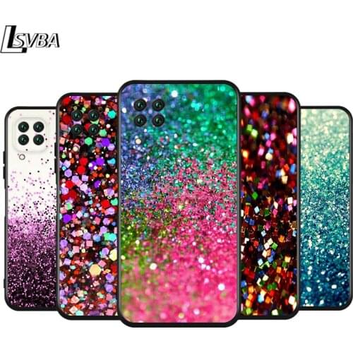 Black Cover Glitter Sand Stone for Huawei Nova 7i 7 6 SE 5G 5T 5E 5Z 5i 5 Pro 4E 4 3i 3e 3 2 2i Lite 2 2017 Phone Case
