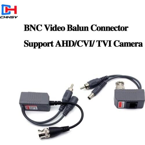 Hot UTP CCTV BNC video Balun power Passive Balun Rj45,POE Power Video Audio 3 in 1 Transceivers CCTV spare parts free shipping