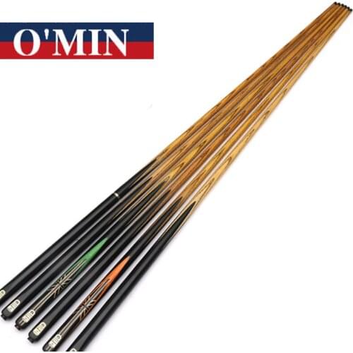 2017 New Arrival Omin 3/4 Snooker Cue 9.8mm/11.5mm Tips Snooker Cues Set China