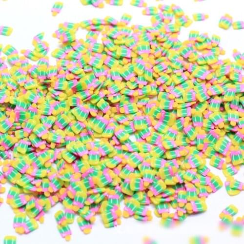 20g Cute 3D Ice Cream Slices Polymer Clay Sprinkle for Crafts DIY Nail Art Phone Decorations Scrapbooking Accessoires
