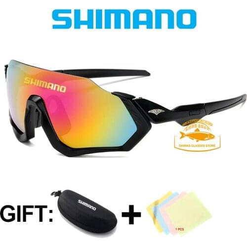 Shimano Men Cycling Glasses Sunglasses Mountain Bike Road Riding Biking Bicycle Eyewear Safety Goggles Protection for Men Women