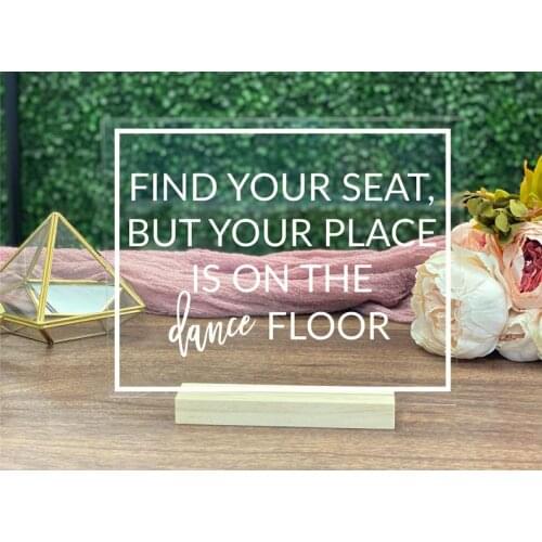 Find Your Seat Escort Table Sign Acrylic Wedding Sign Seating Chart Table Sign Clear Acrylic Wedding Signage Calligrapher