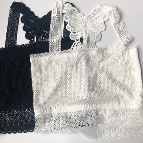 Young Girls Underwear New Arrived Girl Lace Close Strapless Bra Modal Solid Everyday students Vest teenagers Brassiere 2pc/lot