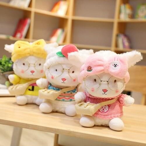 30cm New Hot Kawaii Sheep Plush Toy Soft Stuffed Cartoon Animal Lamb Doll Home Decor Children Girls Birthday Valentines Gift