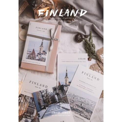 30Sheets/Set Merry Christmas Finland Christmas Night Postcard /Greeting Card/wish Card