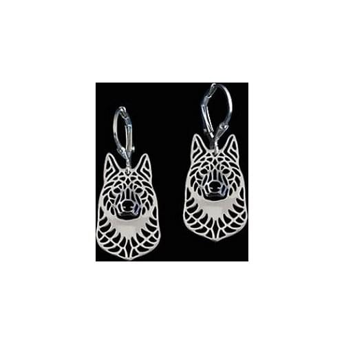 Drop Shipping-Norwegian Elkhound Earrings