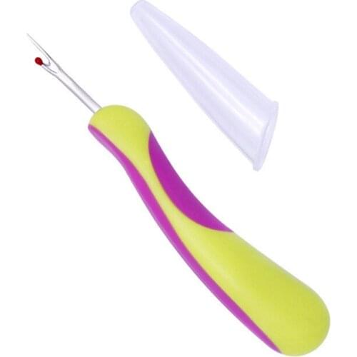 DIY Handcraft Sewing Thread Cutter Wire Picker Practical Creative Stitches Seam Ripper With Rubber Handle Removed Tool