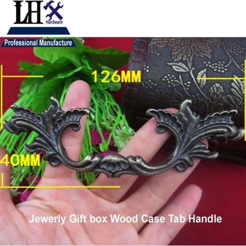 Christmas Supplier 2pcs Funiture Handle Tab for Women Jewerly Gift Box Drawer Cabinet Knob Decorative DIY Hardware i