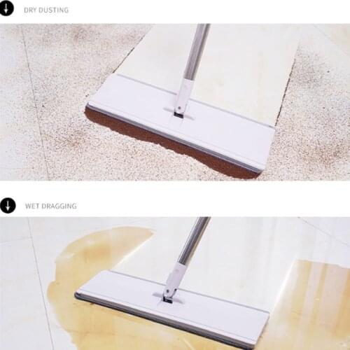 Self Cleaning Lazy Flat Mop 360 Cleaning Easy Rotating Mop for Wash Floor Double Wiper Strip Wet Dry Spin Mops Floor Cleaning