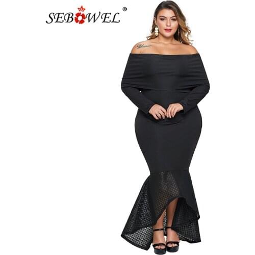 Длинные платья SEBOWEL China At AliExpress