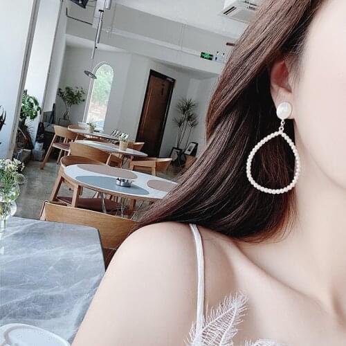 Water Drop Pearl Clip Earrings No Hole Ear Clips Pearl Earring Without Piercing Minimalist Earrings Jewelry CEQ98M