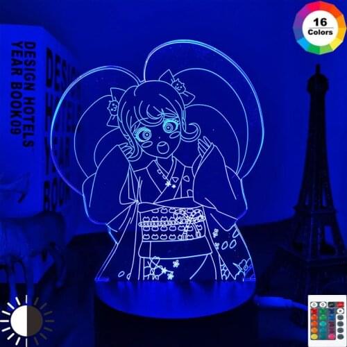 Manga Danganronpa Hiyoko Saionji Led Lamp for Child Bedroom Decor Night Light Birthday Gift Room Desk Anime 3d Light Danganronpa