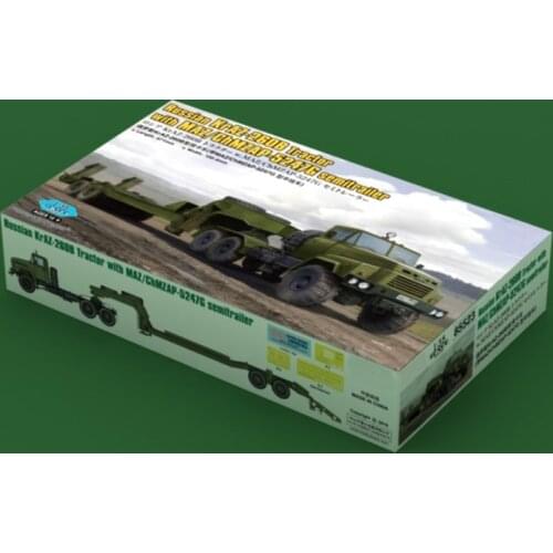 Hobbyboss 85523 1:35 RUSSIAN KRAZ-260B TRACTOR WITH MAZ/CHMZAP-1547G SEMITRAILER