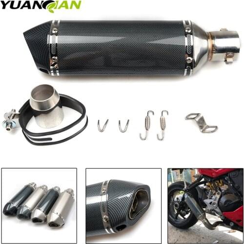 For kawasaki bmw 36~51mm Universal Motorcycle Exhaust Muffler Escape Slip-On Pipe Fit Many Motorbike Scooter ATV Dirt Bike