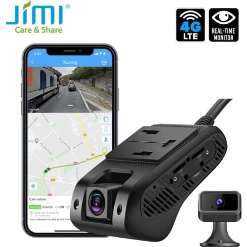 Jimi JC100 3G Mini Dash Camera 1080P GPS Tracking With Two Cameras Car Dvr Live Streaming Video Recorder Monitoring Via APP Web