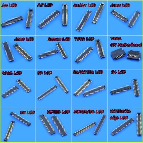 For Samsung Galaxy A3/A8/J200/7562/S2/S3/S5/Note 3 LCD Display FPC Connector Contact touch screen dock charger on matherboard