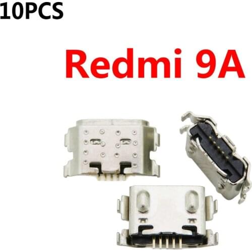 10pcs New Micro USB Plug Charging Port Connector Socket For Xiaomi Redmi 9A