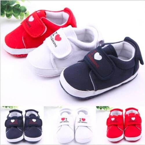Fashion Heart-shaped Lovely Baby Shoes Toddler Boys Girls Soft Bottom Footwear Newborn Baby Sport Shoes First Walkers
