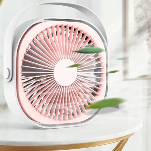 6 Inch USB Desktop Fashion Mini Charging Fan Handheld Portable Three Modes Of 360 ° Free Rotation Intelligence Control System