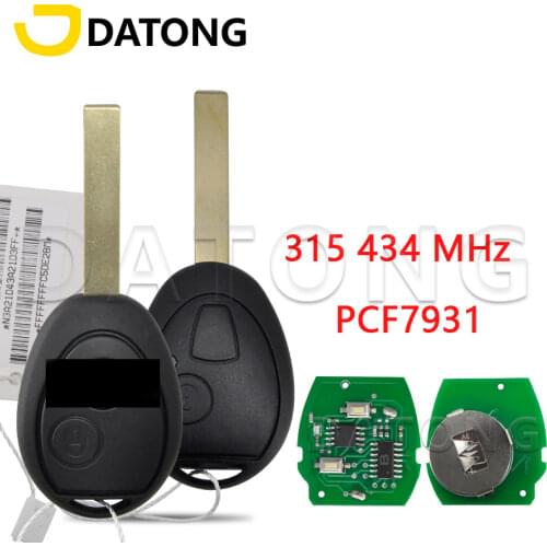 Datong Wprld Car Remote Control Key For BMW Mini Cooper R50 R53 315 434 MHz PCF7931/7935 Replace Smart key