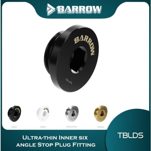 Barrowch Golden ultra-thin Inner hexagonal stop plug Black,Silver,White,Gold TBLDS