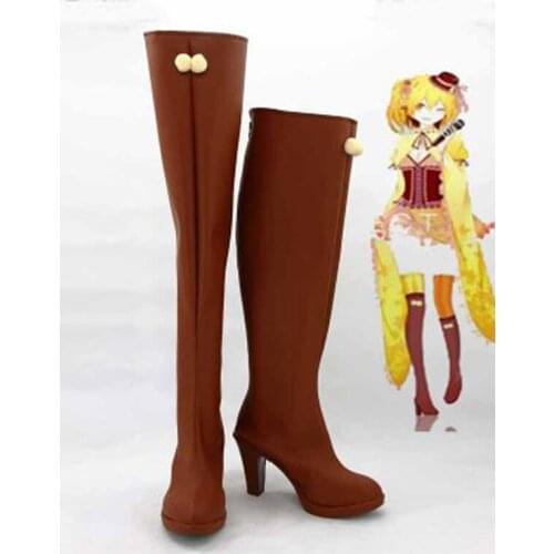 Kagerou Project Momo Kisaragi Hight Heel Cosplay Boots Shoes Anime Party Cosplay Boots Custom Made for Adult Women Shoes