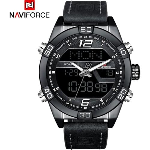 NAVIFORCE Men Sport Watches Military Waterproof Mens Quartz Watch Analog LED Hour Date Clock Wristwatches Relogio Masculino