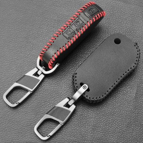 3 Button Leather Car Key Cover Case For Kia Sportage R Stinger Ceed CD Sorento Cerato Forte 2017 2018 2019 FLIP Key Shell