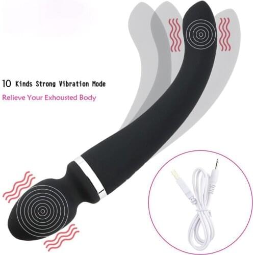 Man nuo Dual Head Vibrator Sex Toys for Women AV Wand Clitoris Stimulation G-Spot Vibrator Powerful Sex Product Vagina Massager