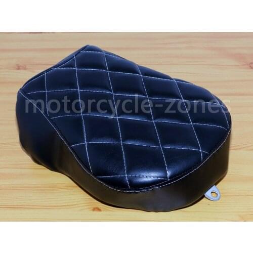 Black Diamond Rear Passenger Seat Pillion Cushion For Harley Sportster XL 883 1200 883XL XL1200