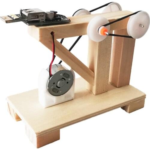 DIY Dynamo Generator Model Wooden Science Experiment Toys For Children Physics Learning Educational Kits STEM School Projects