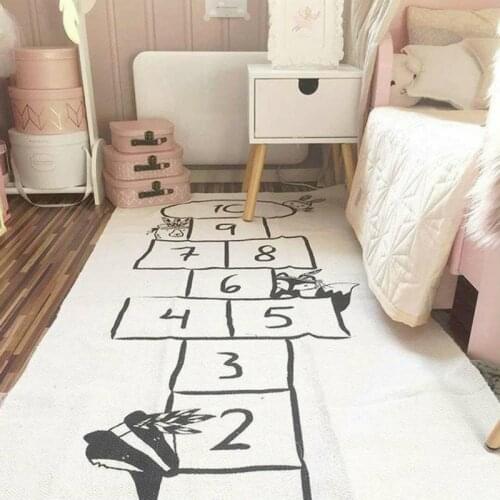 Play Mat Baby Hopscotch Gym Mat For Kids Digit Game Rug Environme Numbers Educational Sport Crawling Mats Blanket Children DDZ06