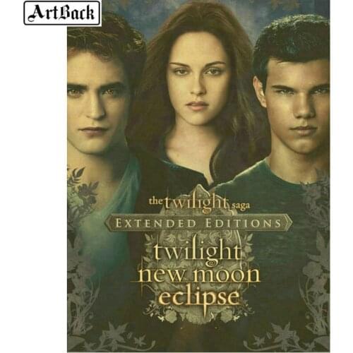 ArtBack Movie Diamond Painting Twilight Crescent 3d Full Square & Round Diamond Mosaic Edward Bella Jacobs Picture