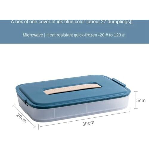 Box Divided Food Grade Dumplings Freezing Tray Multi-Layer Dumplings Wonton for Refrigerator Dumpling Preservation Storage Box