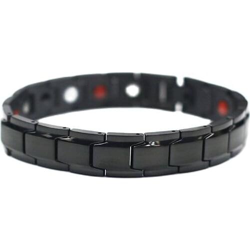 MADALENA SARARA Men Jewelry Premium Titanium Steel Energy Bracelet Energy Germanium Magnetic Heathy Care MD-H00299