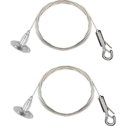 GTBL Stainless Steel Wire Rope Automatic Wire Rope Clamp with Lock Hook Hanging Washer Equipment for Panel Light