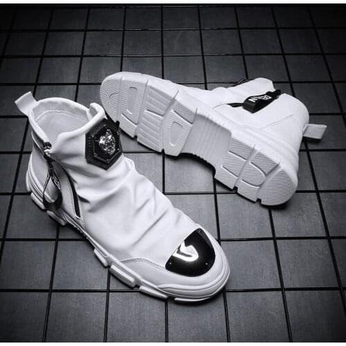 2021 New Mens Handmade Ankle Boots PU Leather Fashion Locomotive Boots Super High Quality Mens Brand Designer Shoes