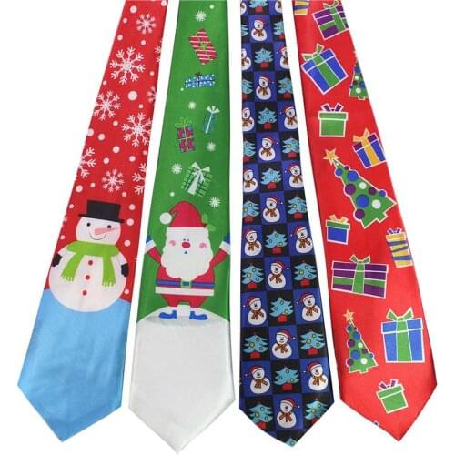 New Design Christmas Tie 9.5cm Style Mens Fashion Neckties Xams Festival Tie Soft Designer Character Necktie Gifts